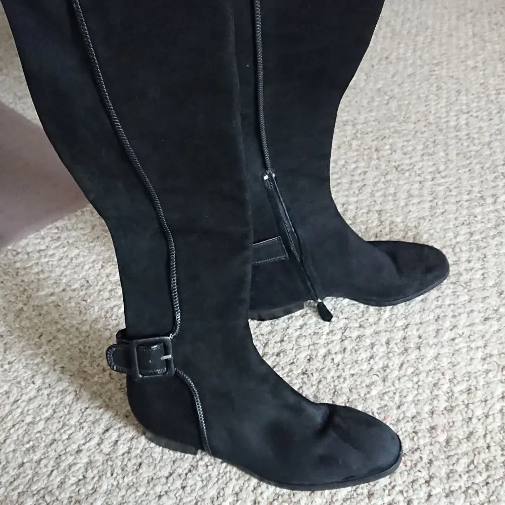 LK Bennett Delilah knee high suede boots size 6.5